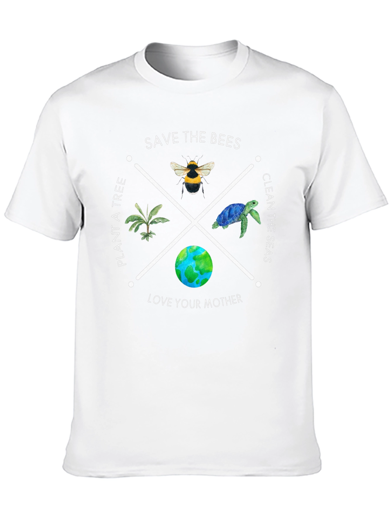 Eco-Friendly Save the Bees Graphic T-Shirt