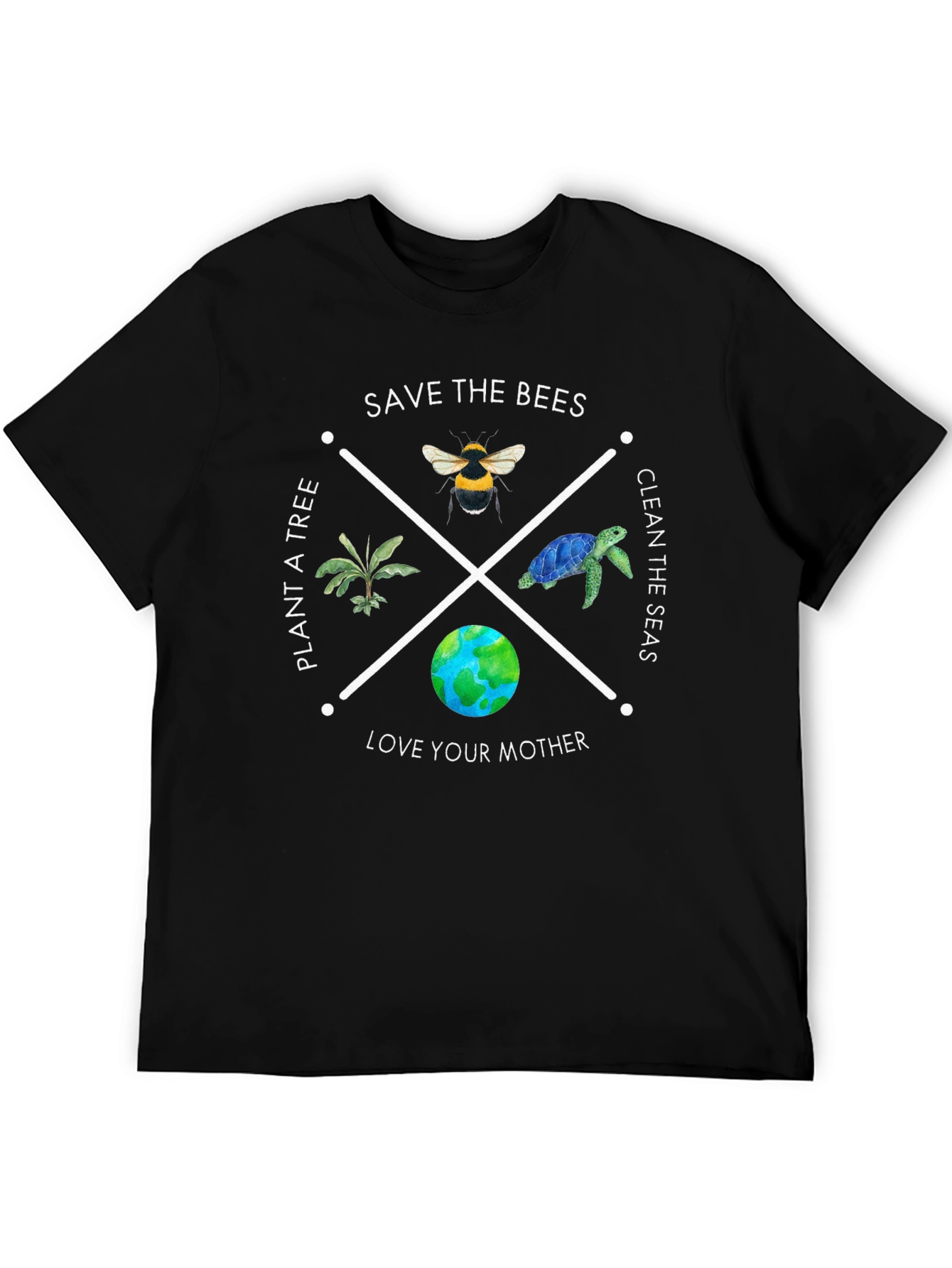 Eco-Friendly Save the Bees Graphic T-Shirt