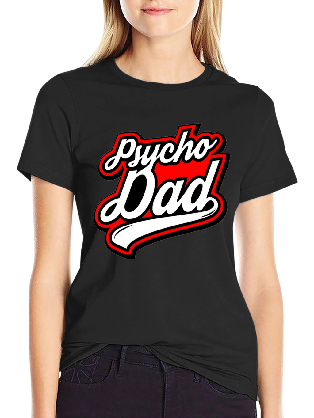 Psycho Dad Graphic Tee - Black Crew Neck