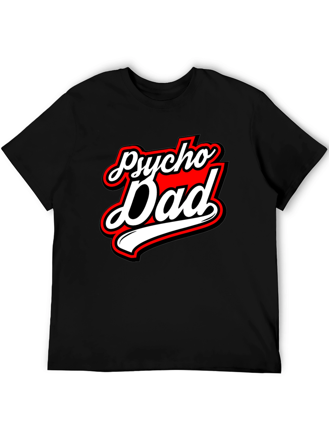 Psycho Dad Graphic Tee - Black Crew Neck