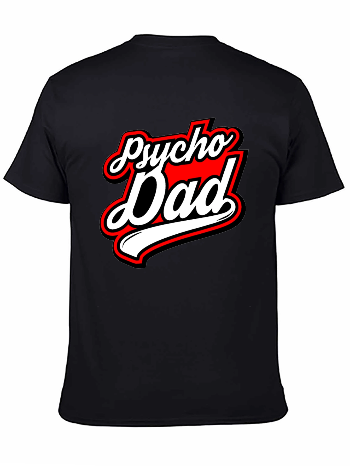 Psycho Dad Graphic Tee - Black Crew Neck
