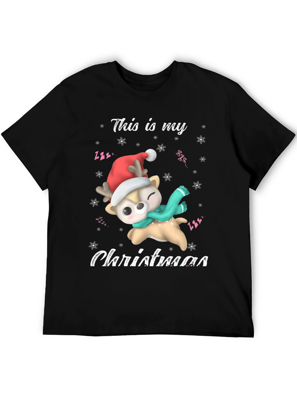 Festive Deer Christmas T-Shirt