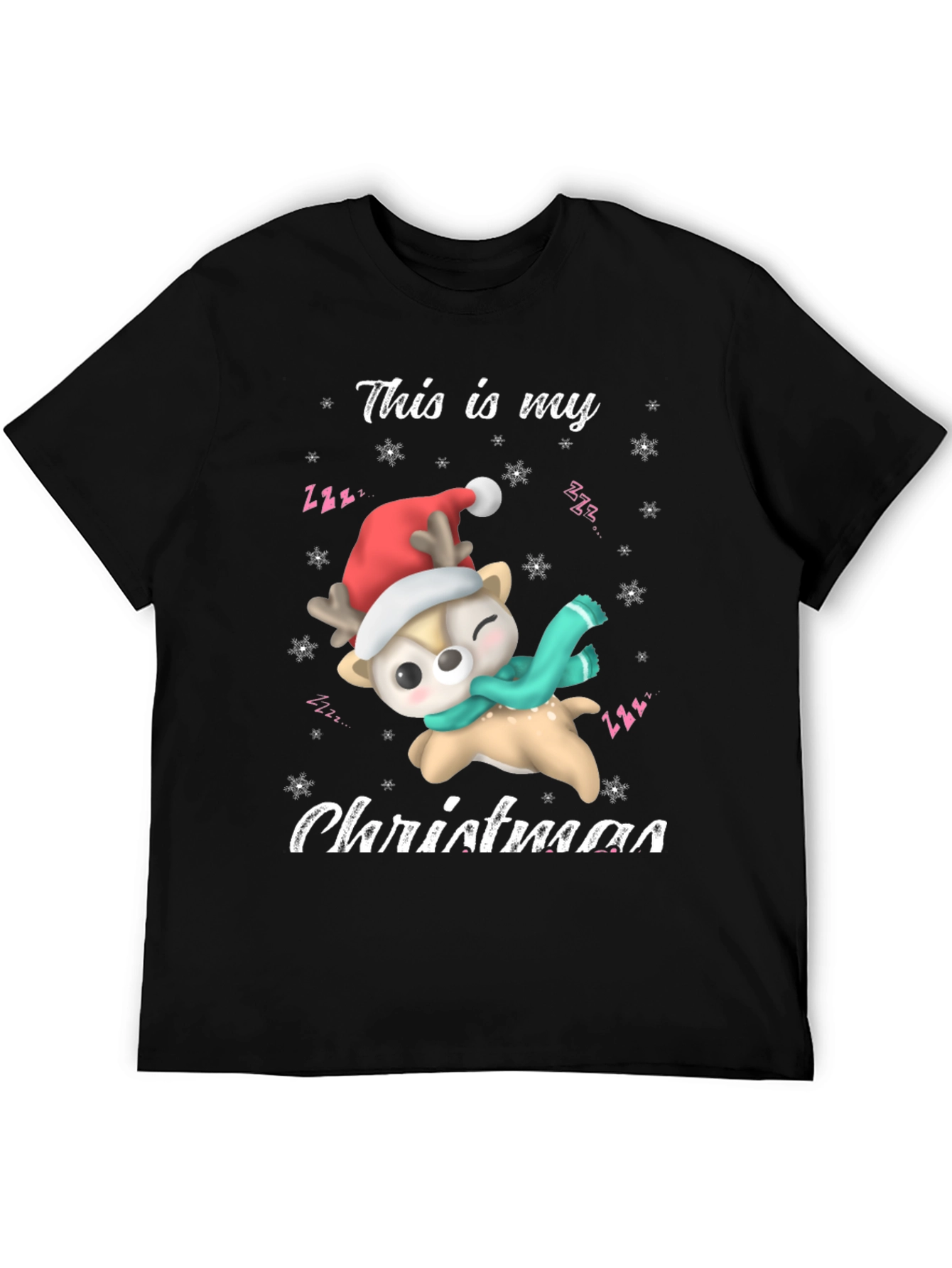 Festive Deer Christmas T-Shirt