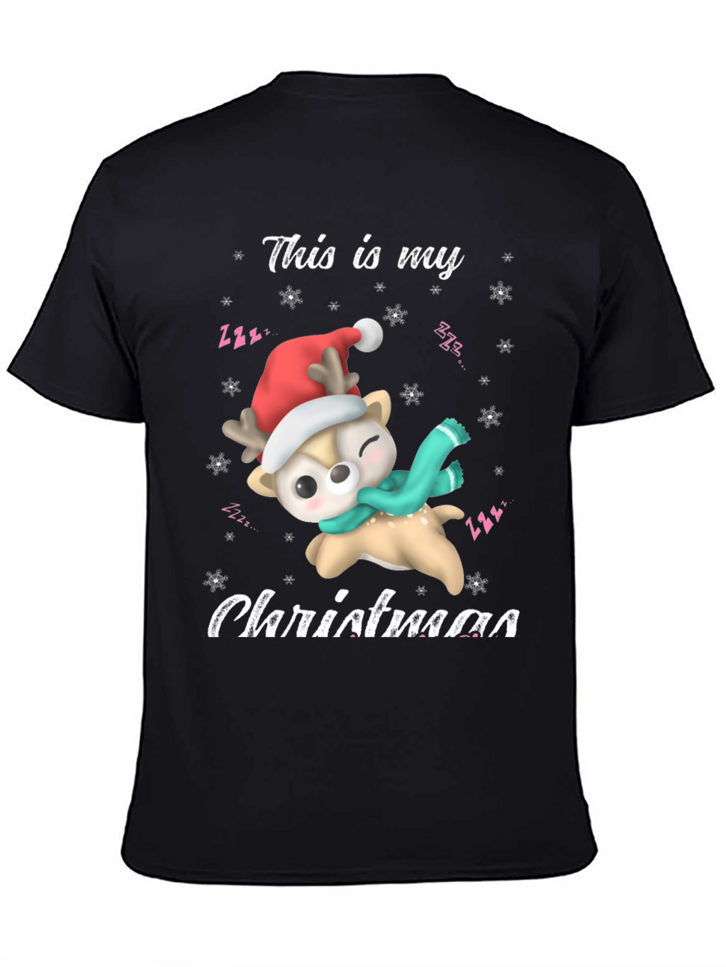 Festive Deer Christmas T-Shirt