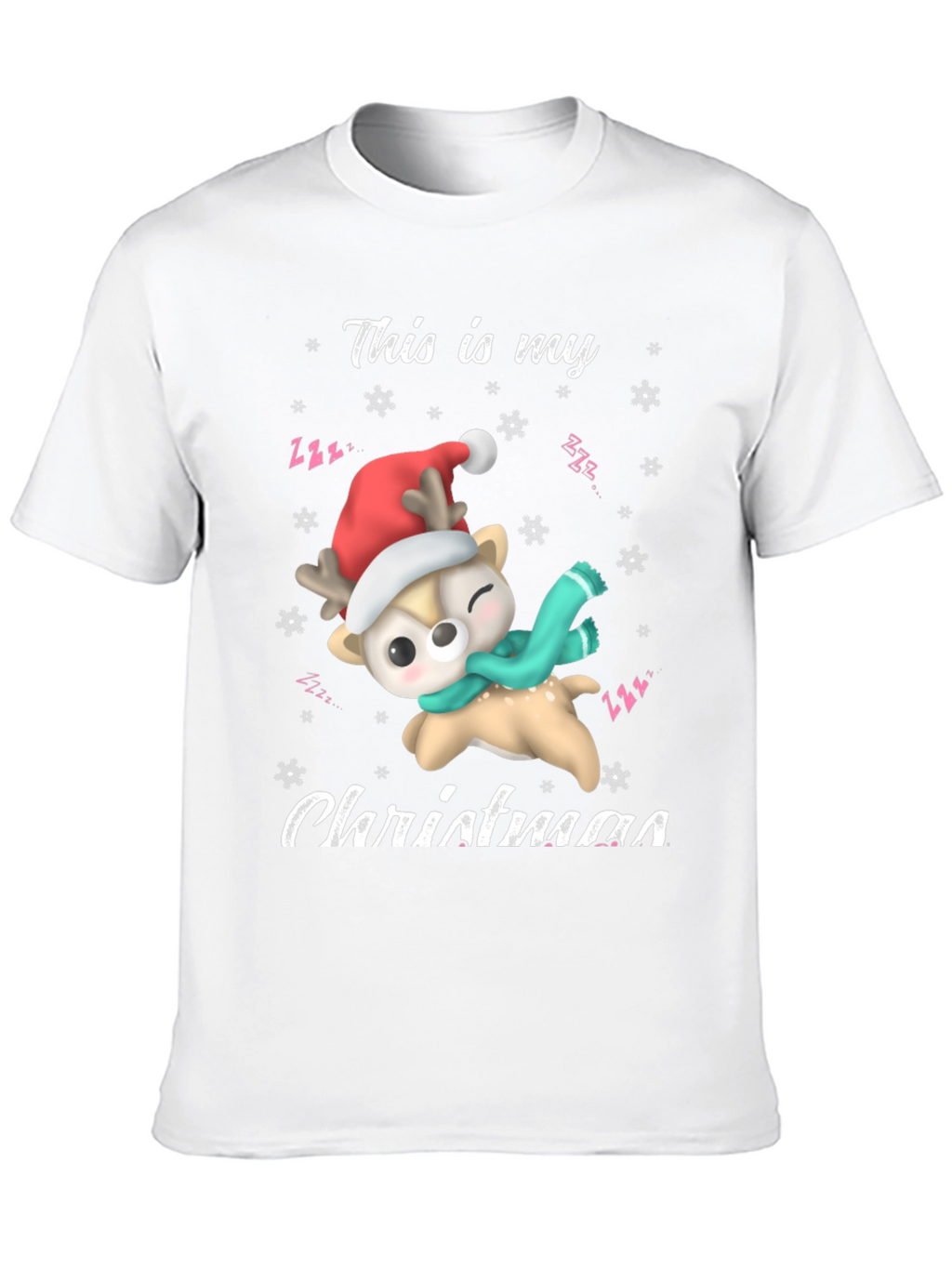 Festive Deer Christmas T-Shirt