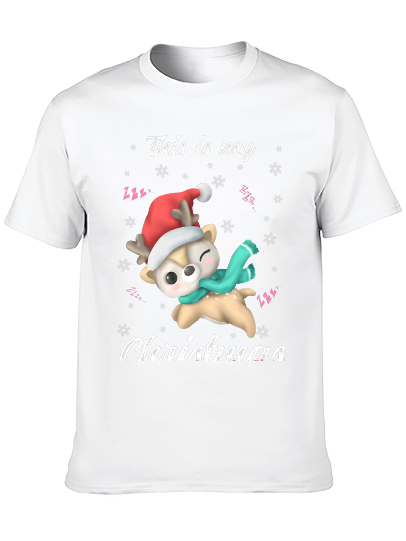 Festive Deer Christmas T-Shirt