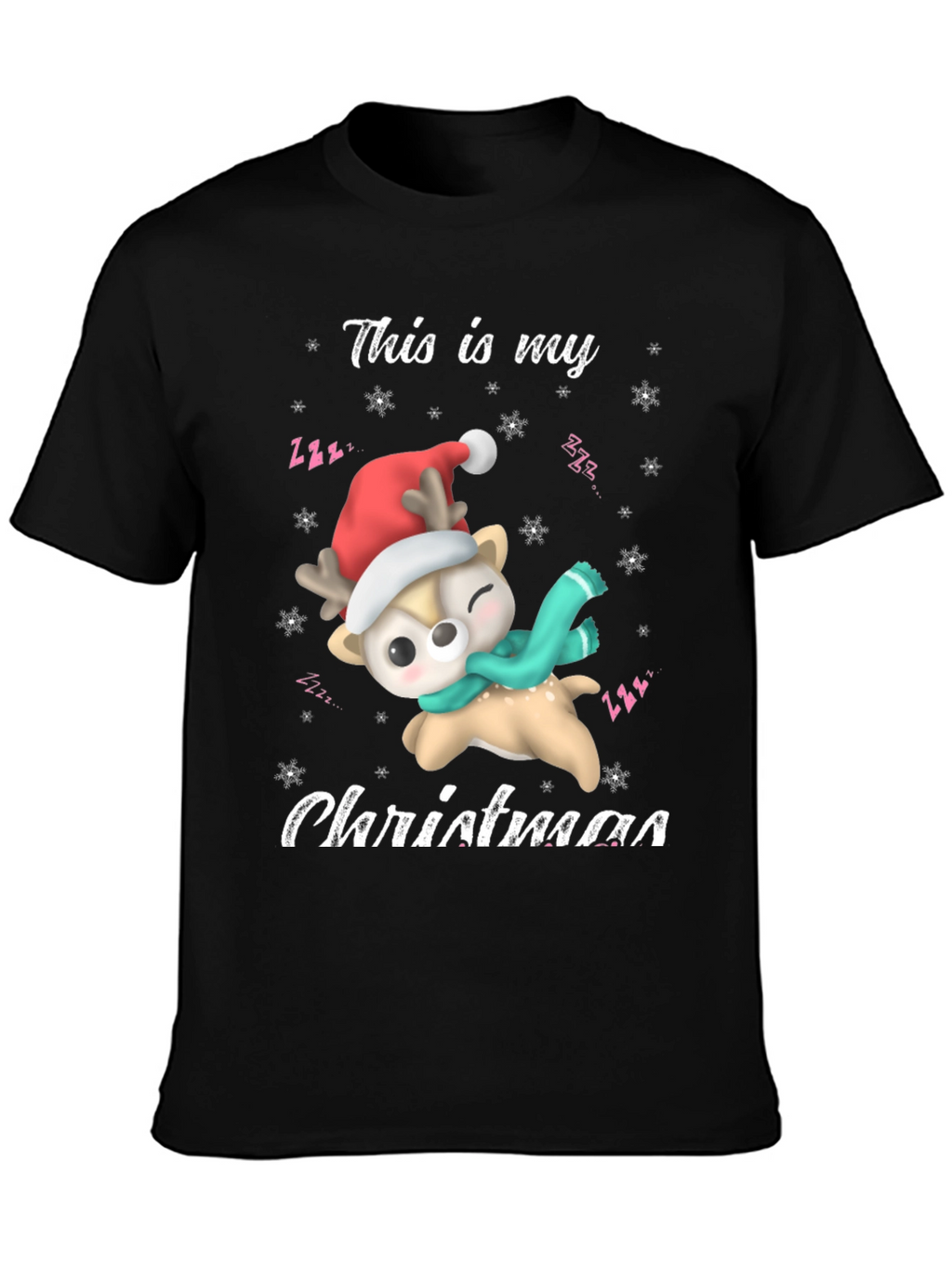 Festive Deer Christmas T-Shirt
