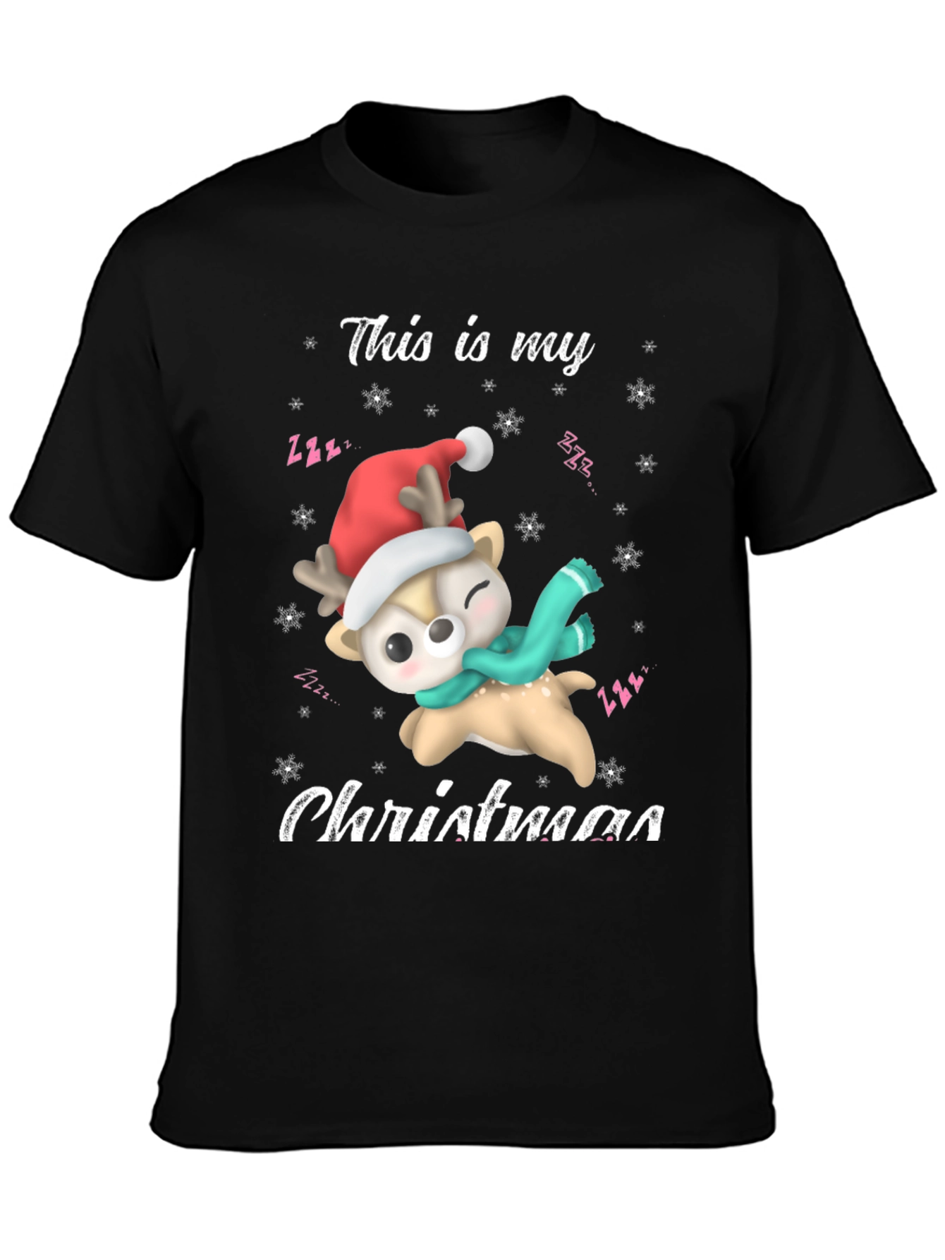 Festive Deer Christmas T-Shirt