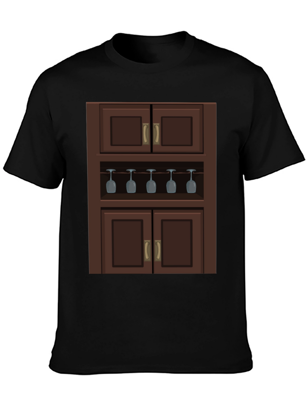 Novelty Bar Cabinet Graphic T-Shirt