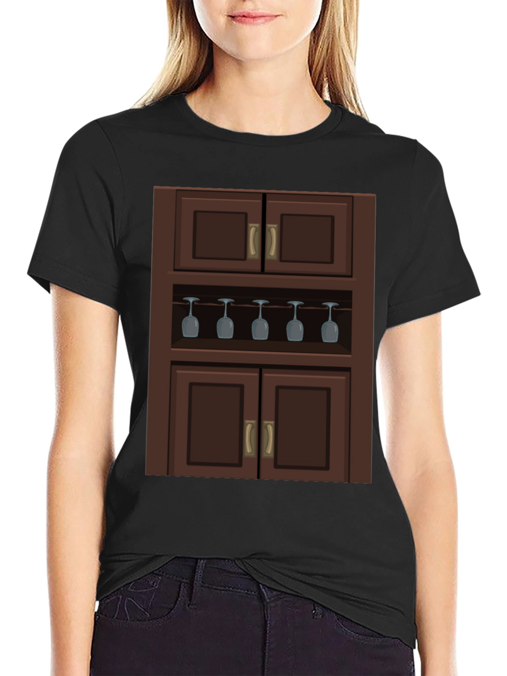 Novelty Bar Cabinet Graphic T-Shirt