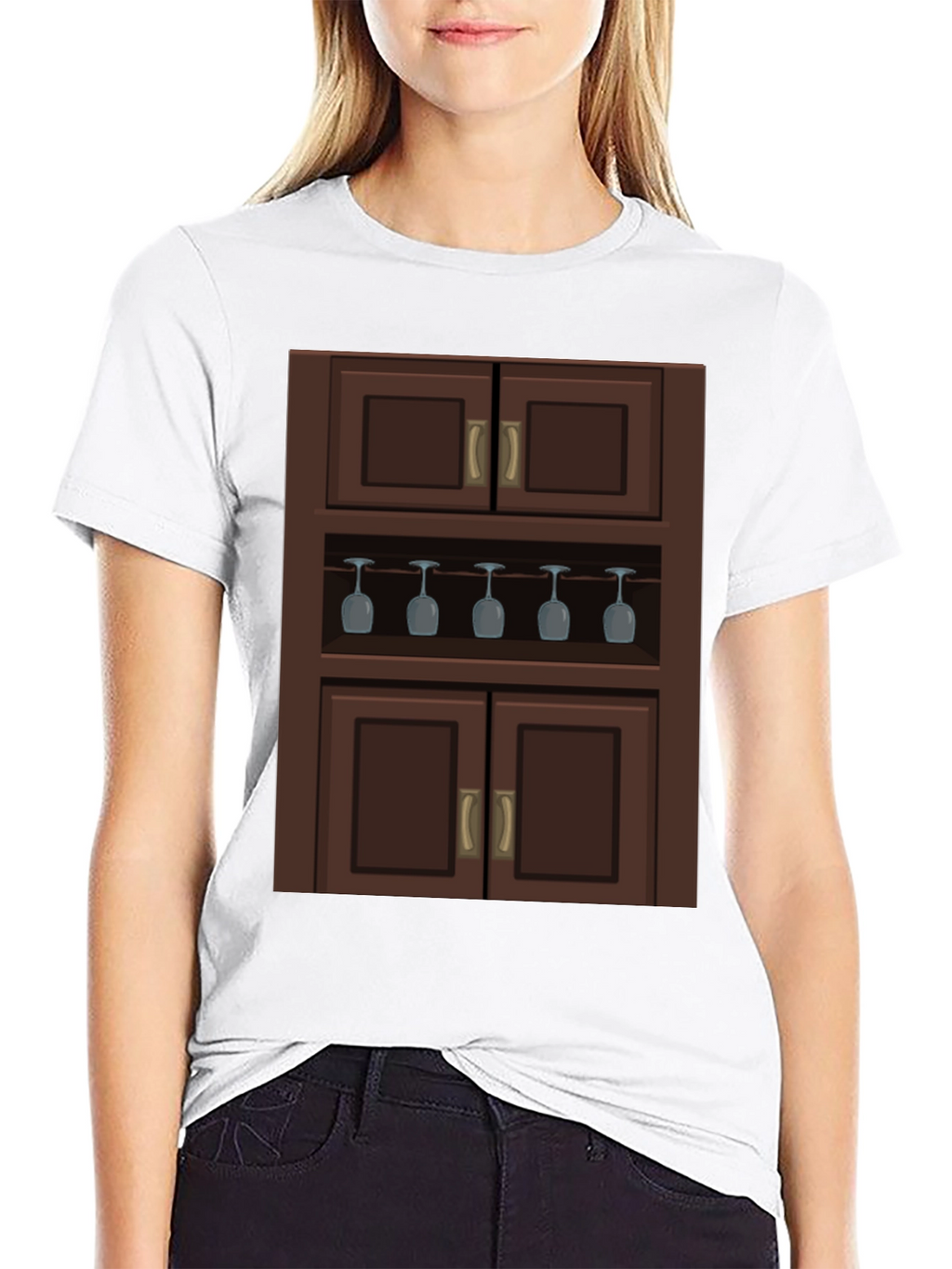 Novelty Bar Cabinet Graphic T-Shirt