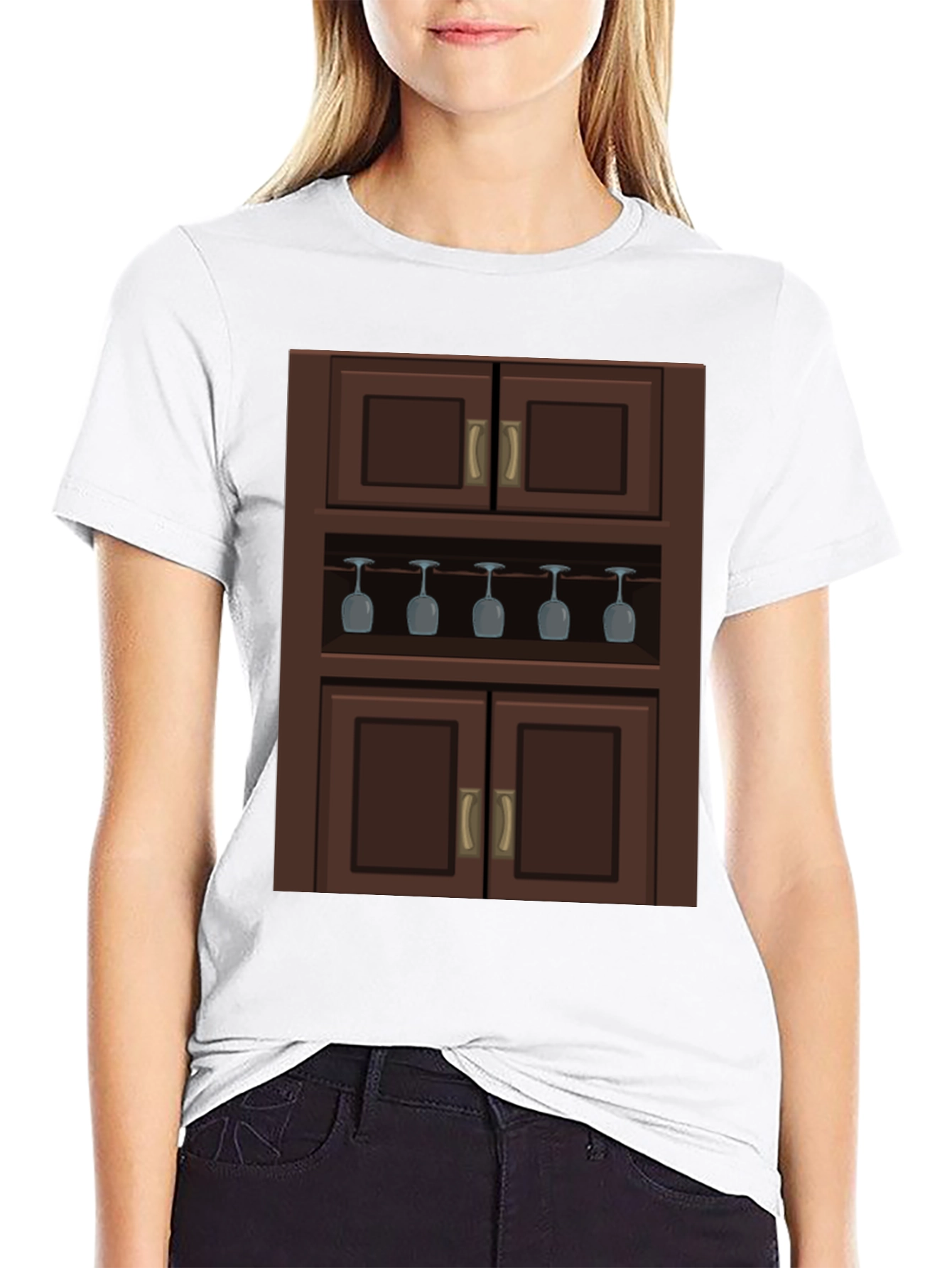 Novelty Bar Cabinet Graphic T-Shirt