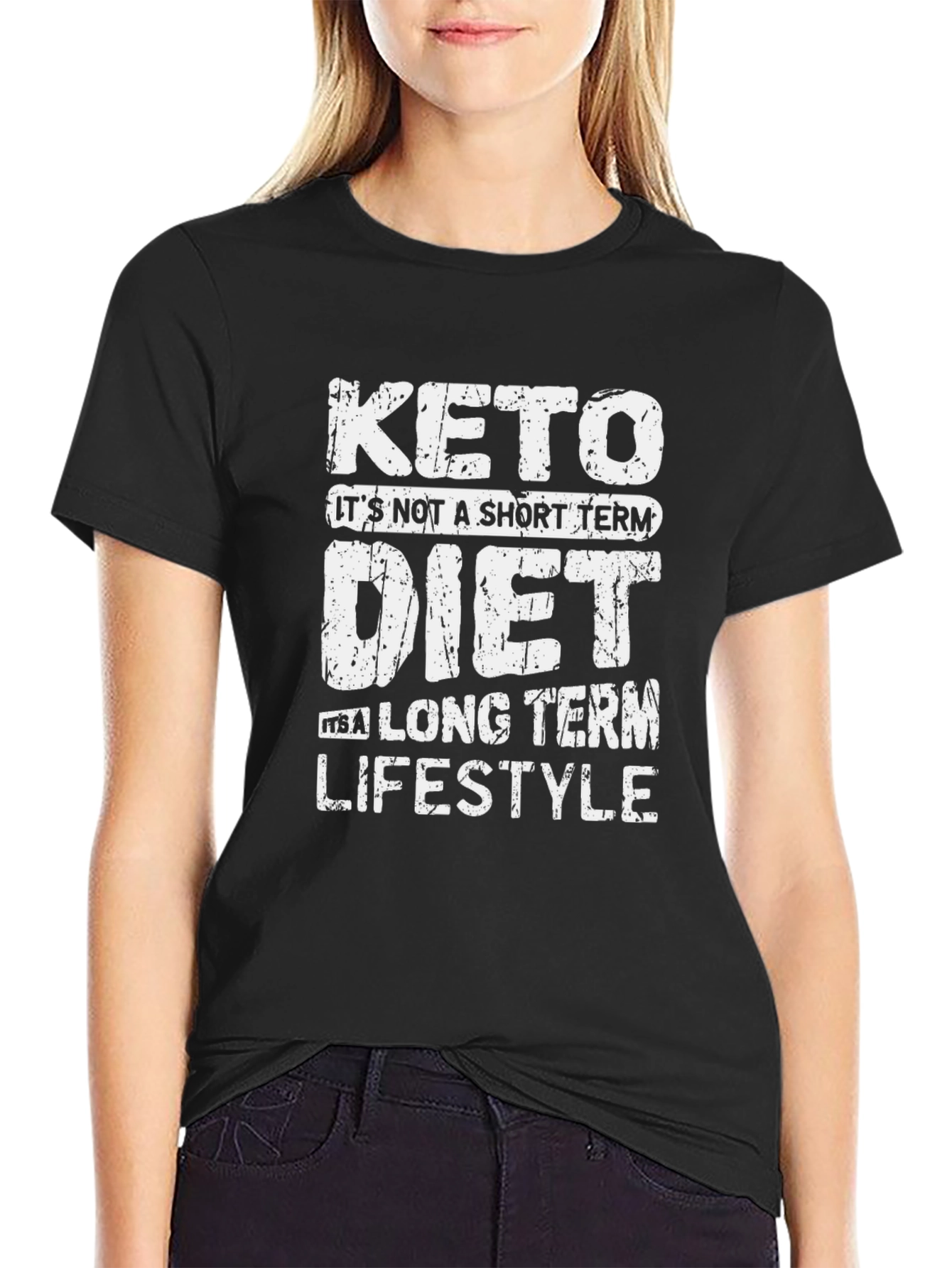 Keto Lifestyle Graphic T-Shirt - Black