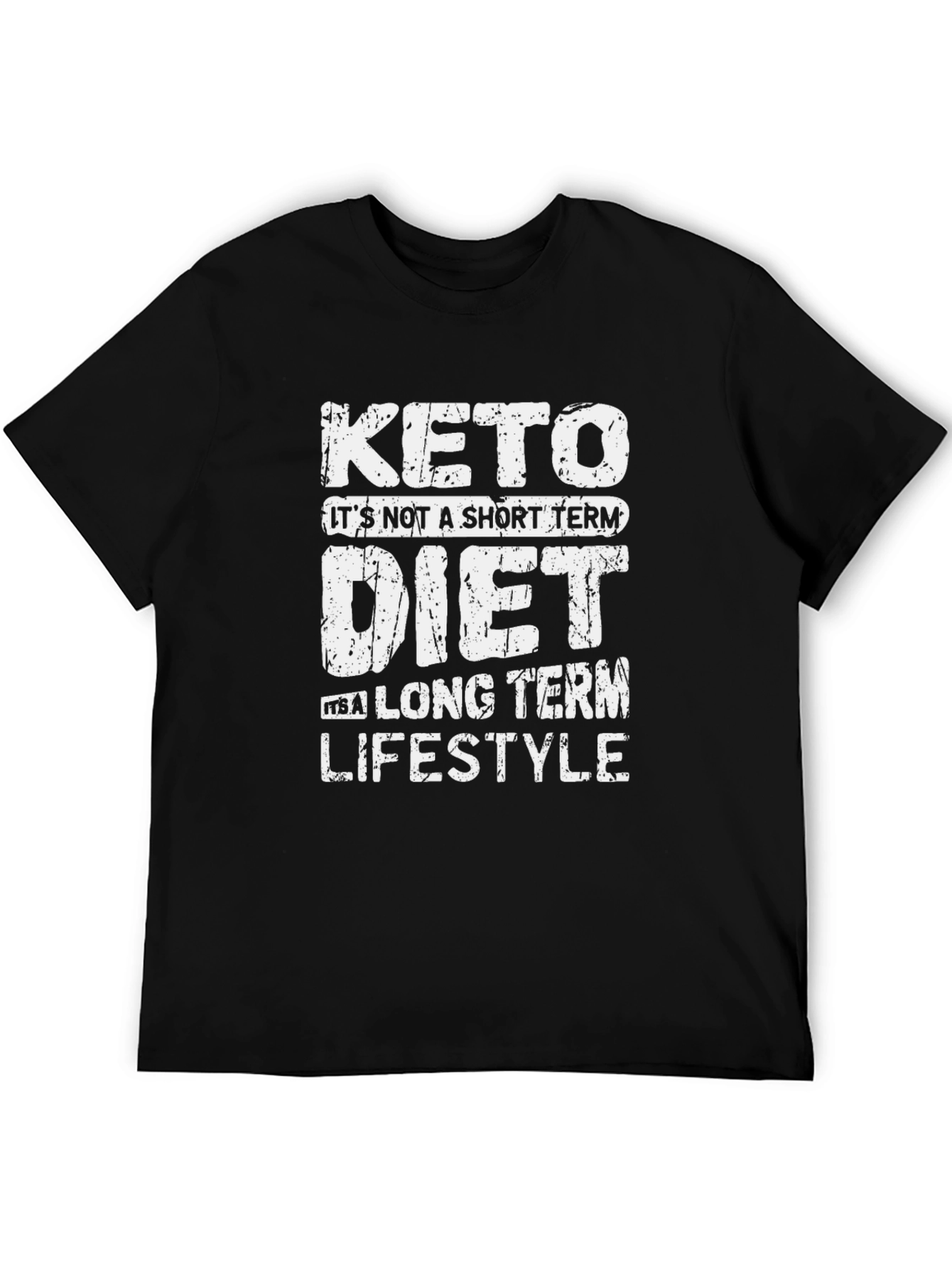 Keto Lifestyle Graphic T-Shirt - Black