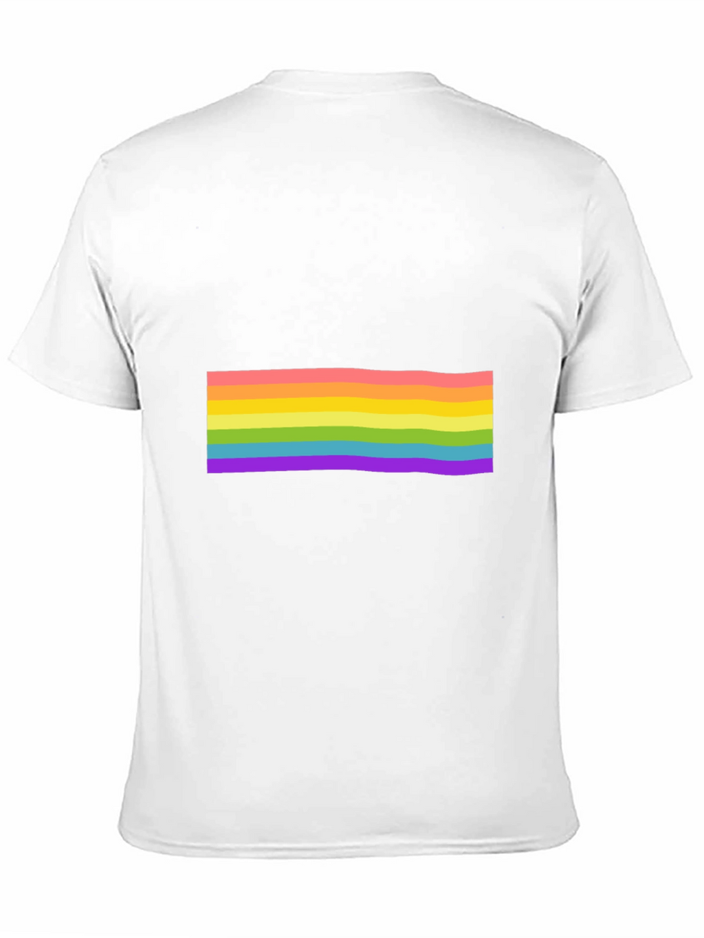 Pride Rainbow Striped Black T-Shirt