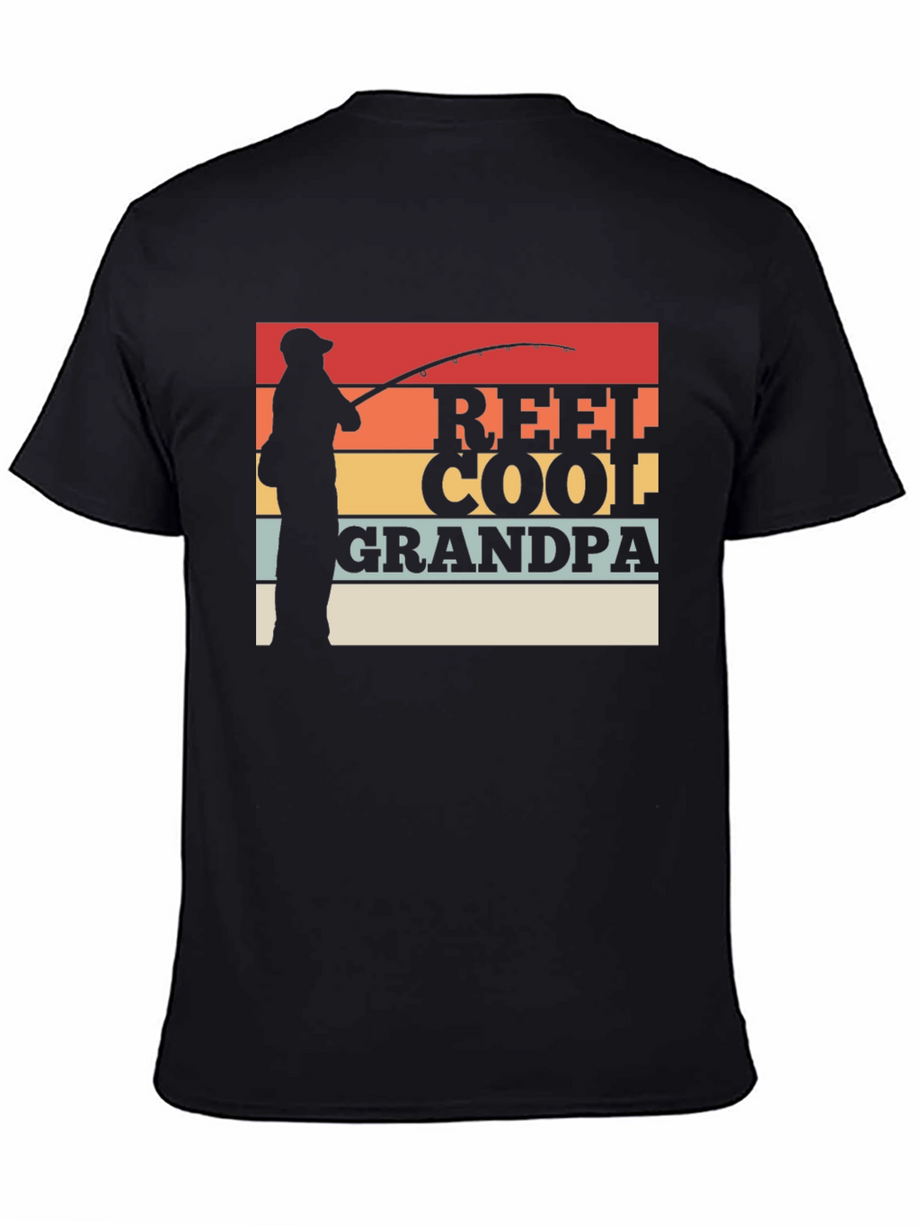Reel Cool Grandpa Fishing Graphic T-Shirt