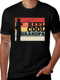 Reel Cool Grandpa Fishing Graphic T-Shirt