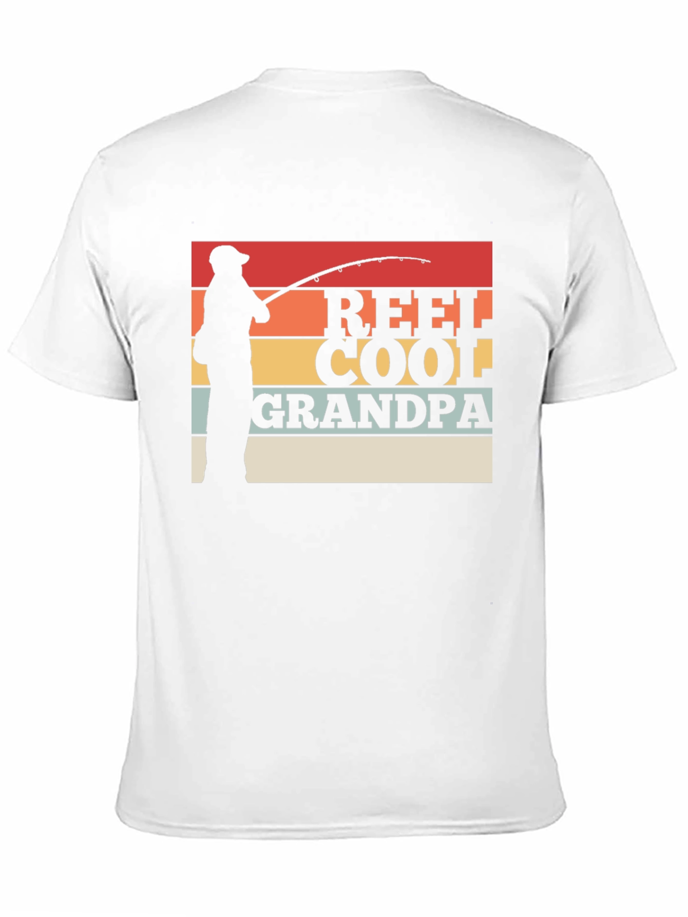 Reel Cool Grandpa Fishing Graphic T-Shirt