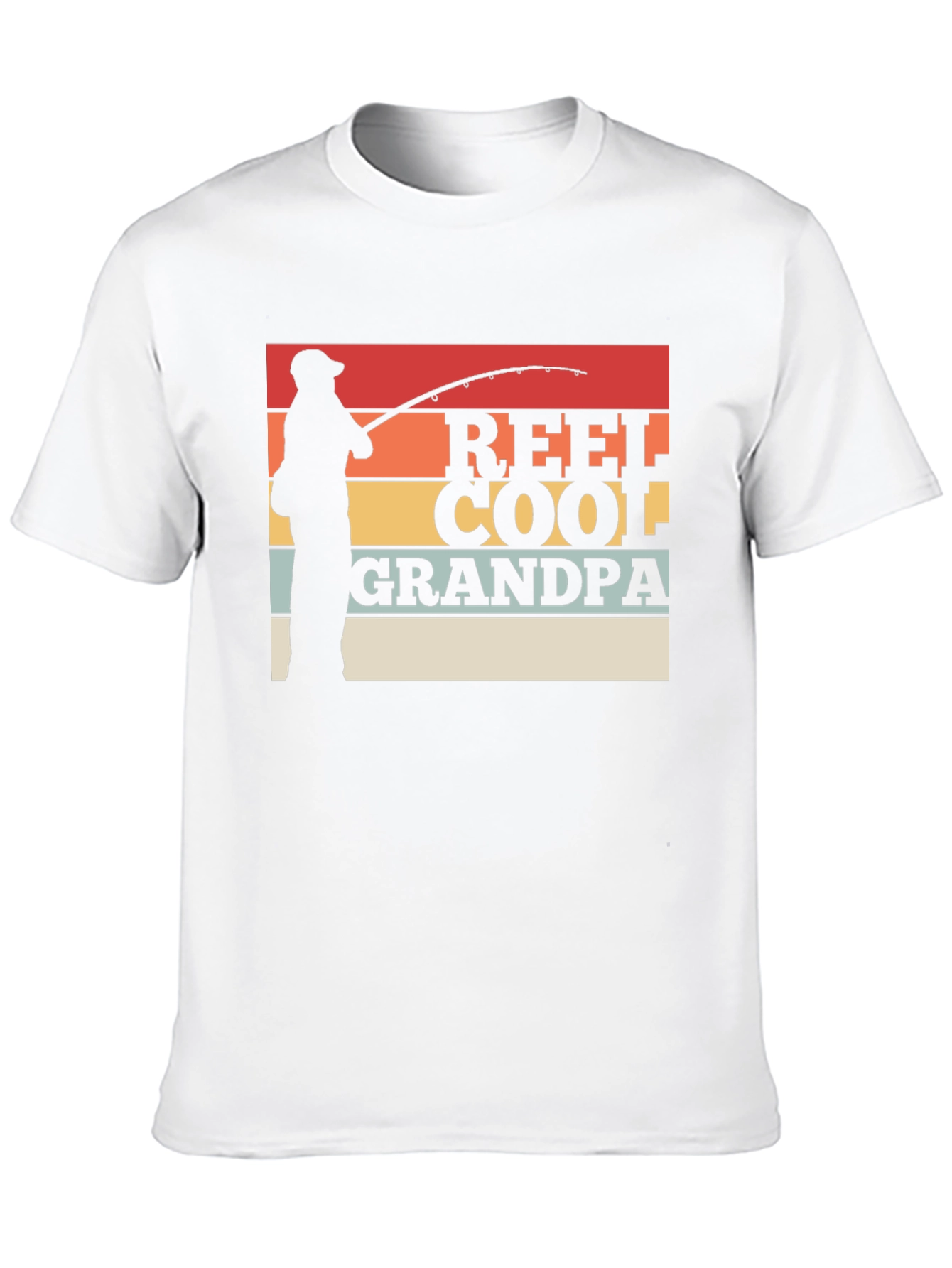 Reel Cool Grandpa Fishing Graphic T-Shirt