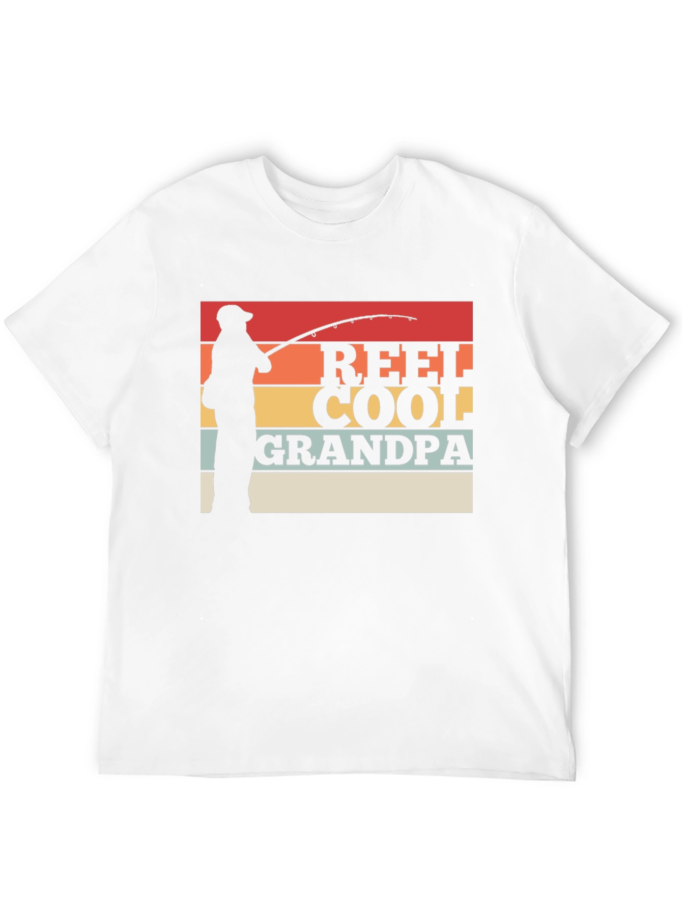 Reel Cool Grandpa Fishing Graphic T-Shirt
