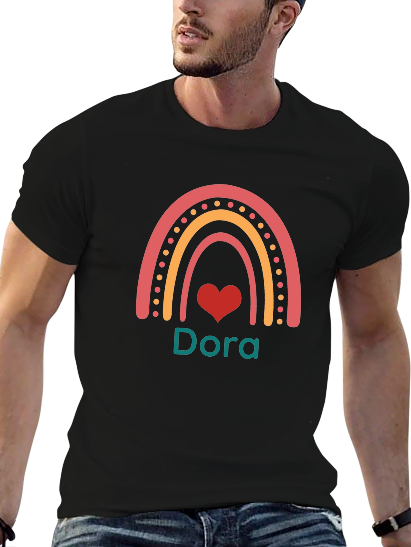 Dora Rainbow Heart T-Shirt