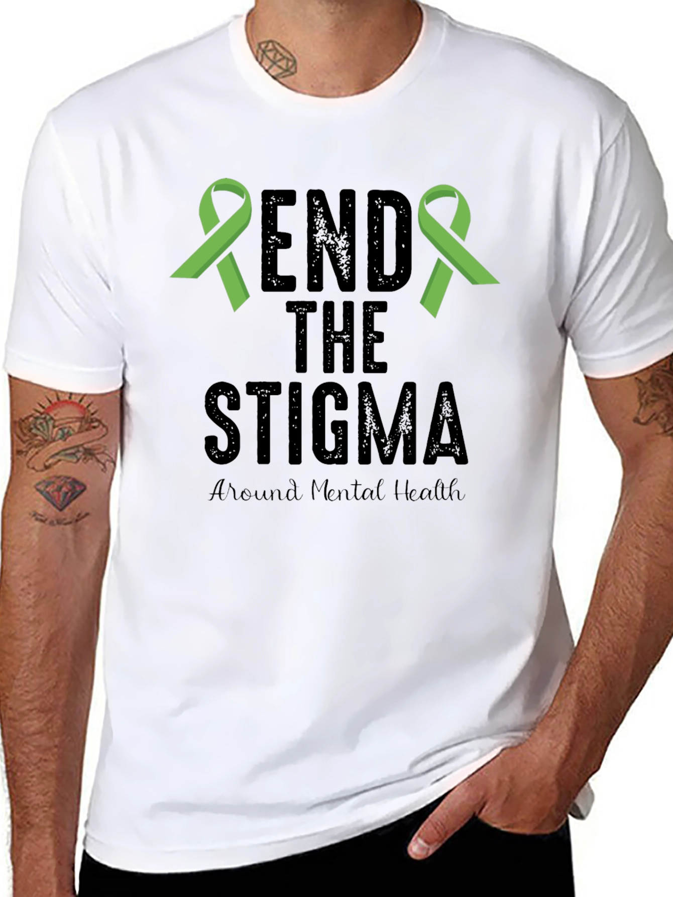 End The Stigma Mental Health Awareness T-Shirt