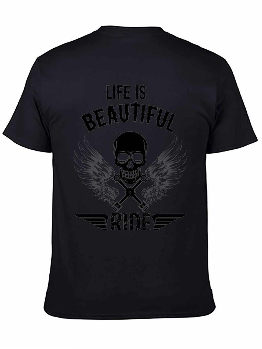 Life is a Beautiful Ride Black T-Shirt