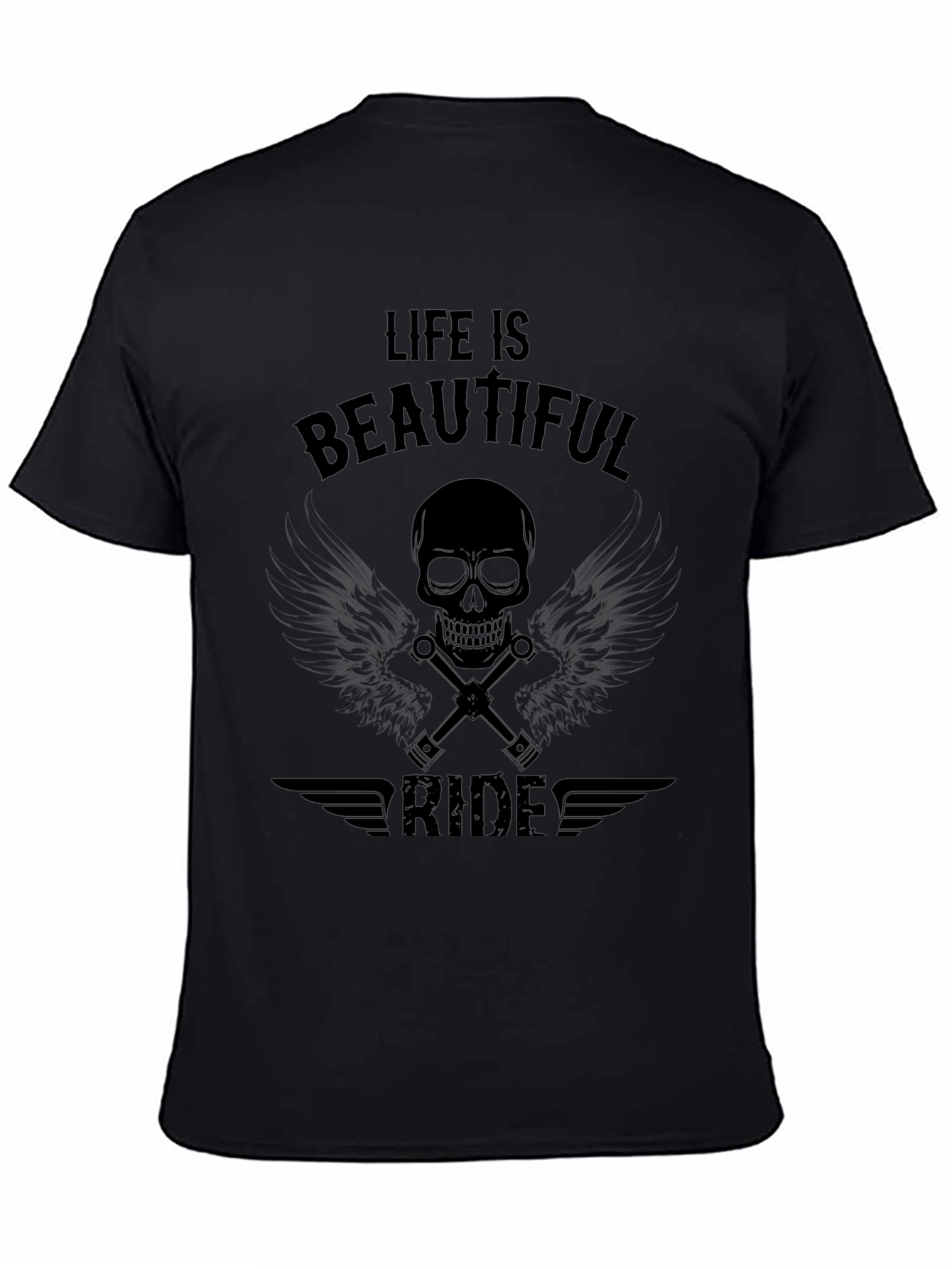 Life is a Beautiful Ride Black T-Shirt
