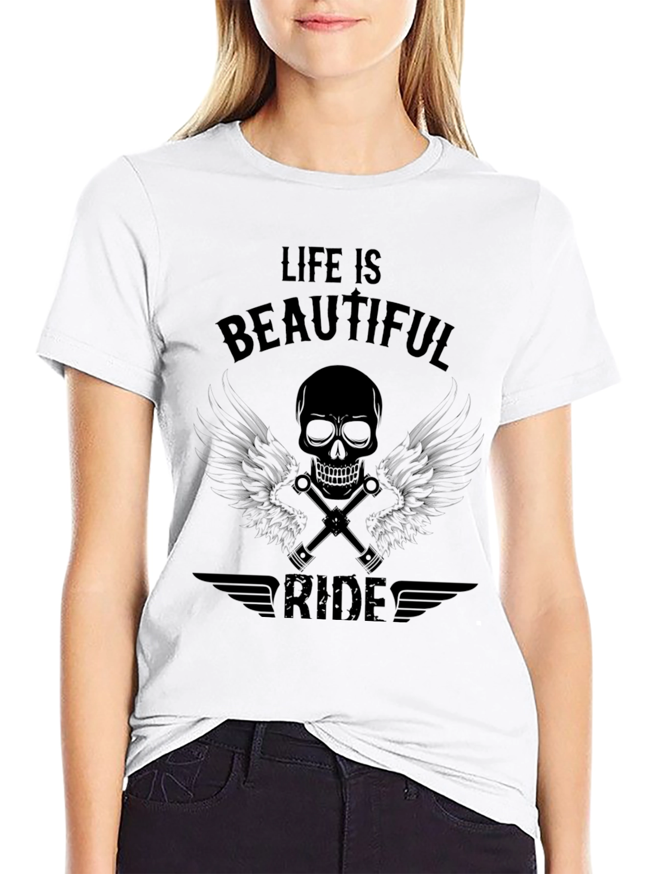Life is a Beautiful Ride Black T-Shirt