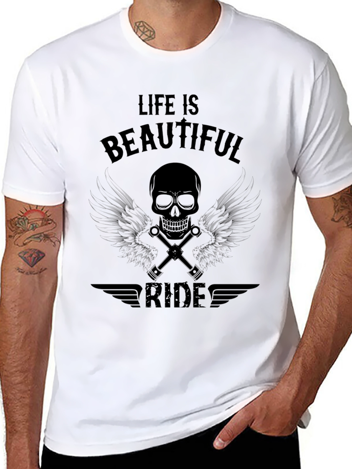 Life is a Beautiful Ride Black T-Shirt