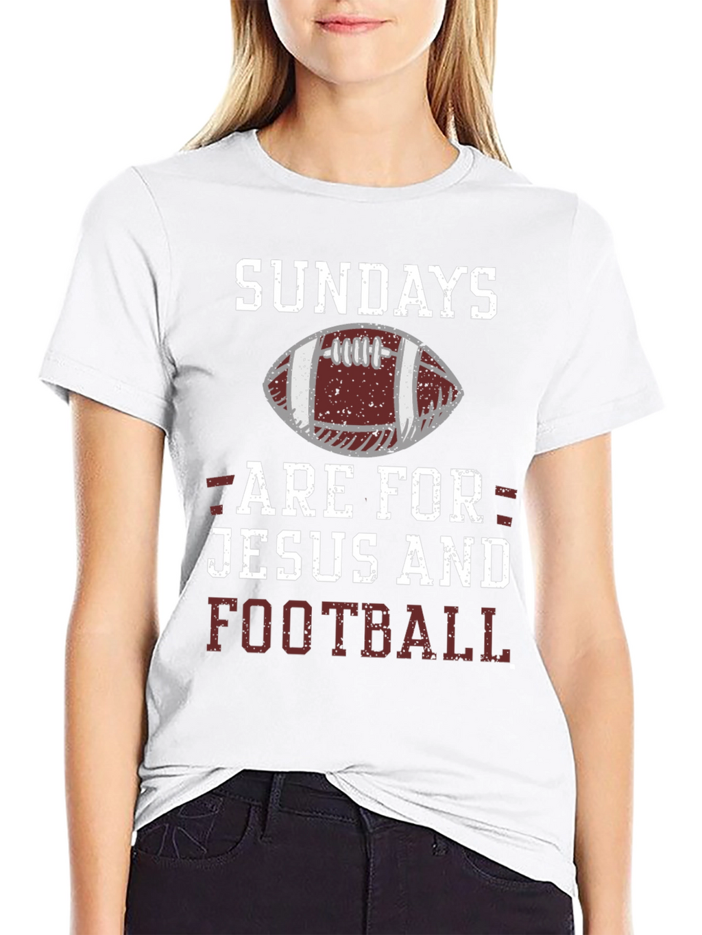 Sundays are for Jesus and Football Graphic Tee