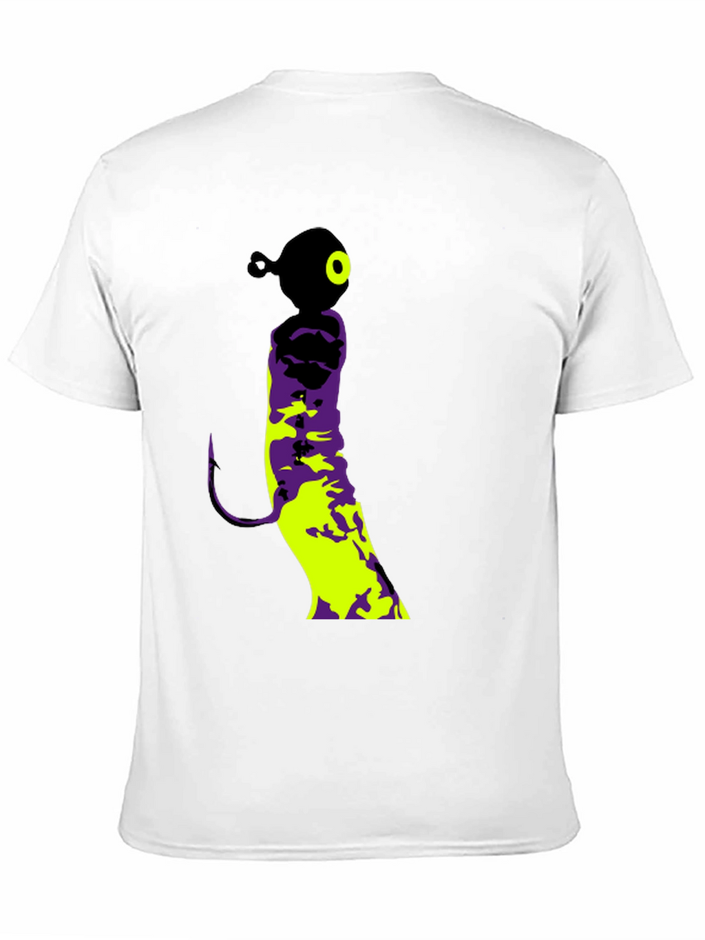 Fishing Lure Graphic Tee - Black Cotton