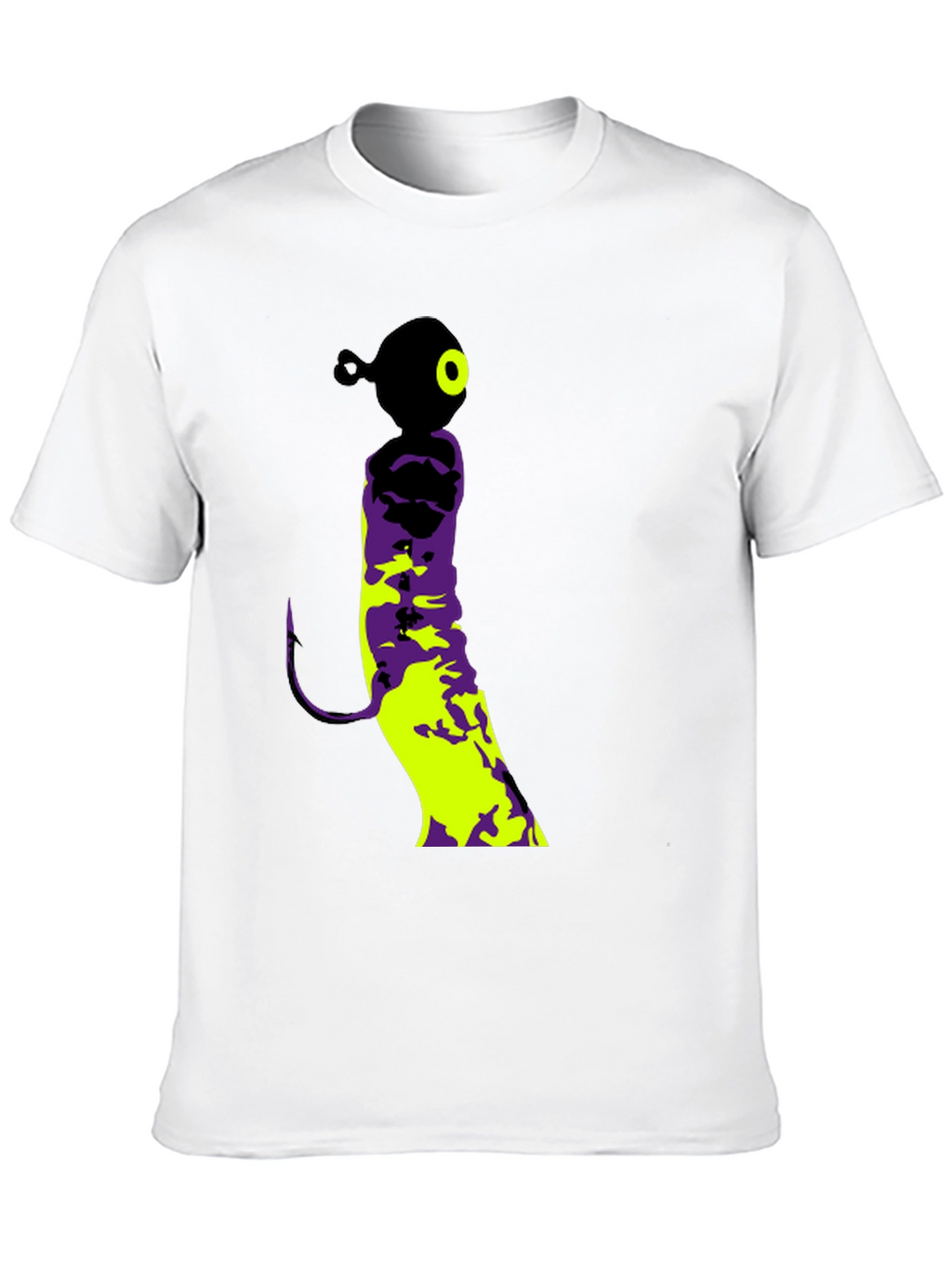 Fishing Lure Graphic Tee - Black Cotton