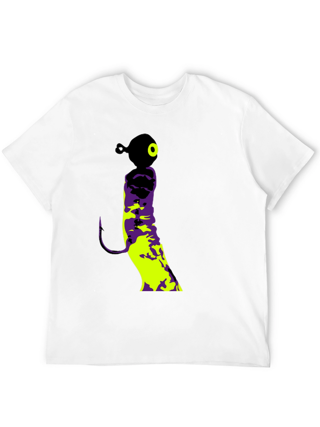 Fishing Lure Graphic Tee - Black Cotton