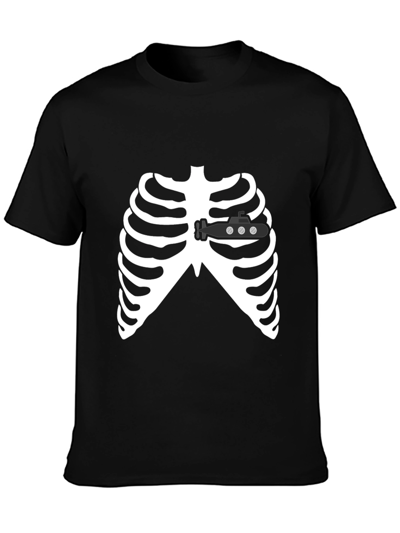 Submarine Heart Skeleton T-Shirt