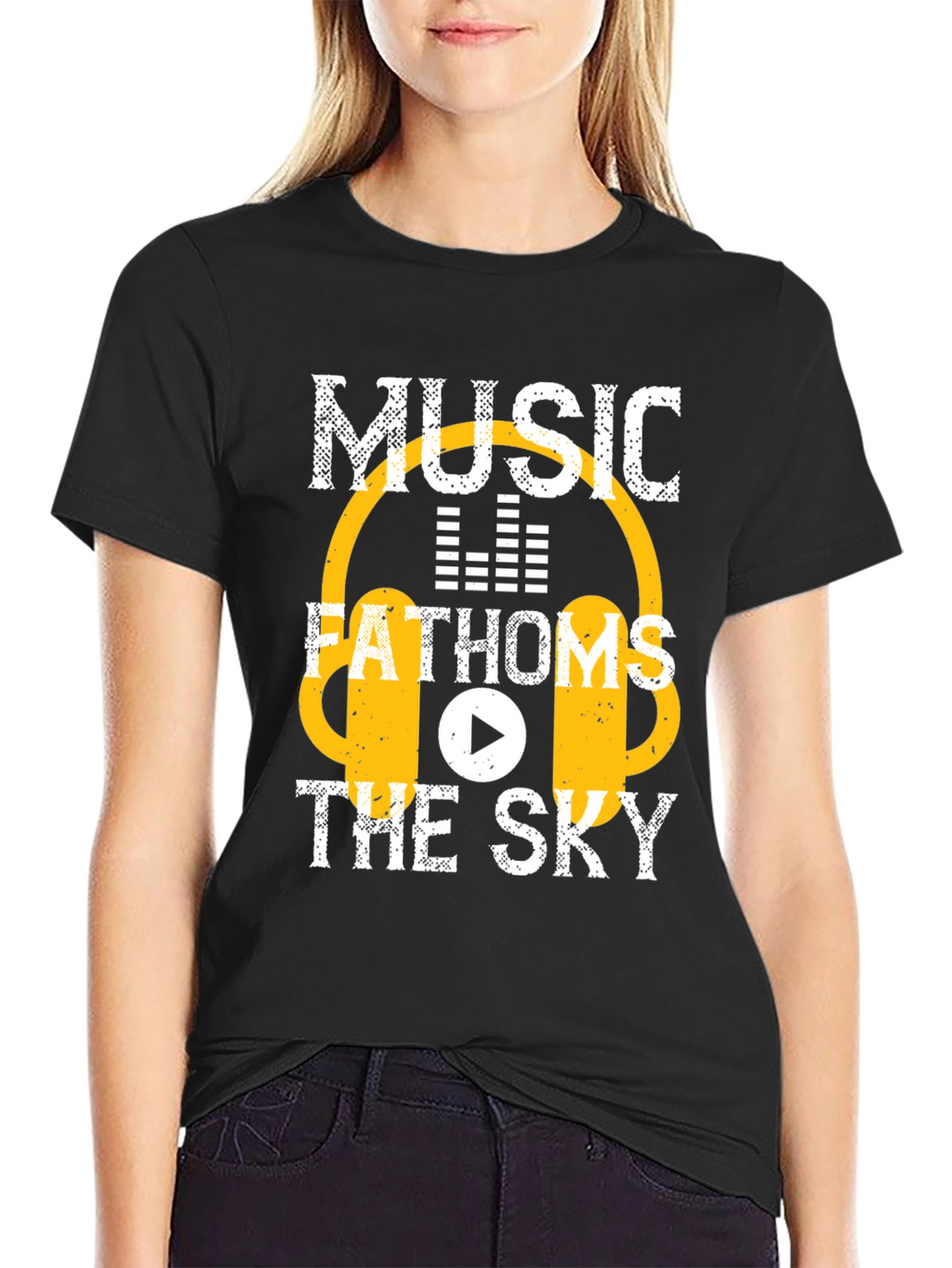 Music Fathoms the Sky Graphic T-Shirt