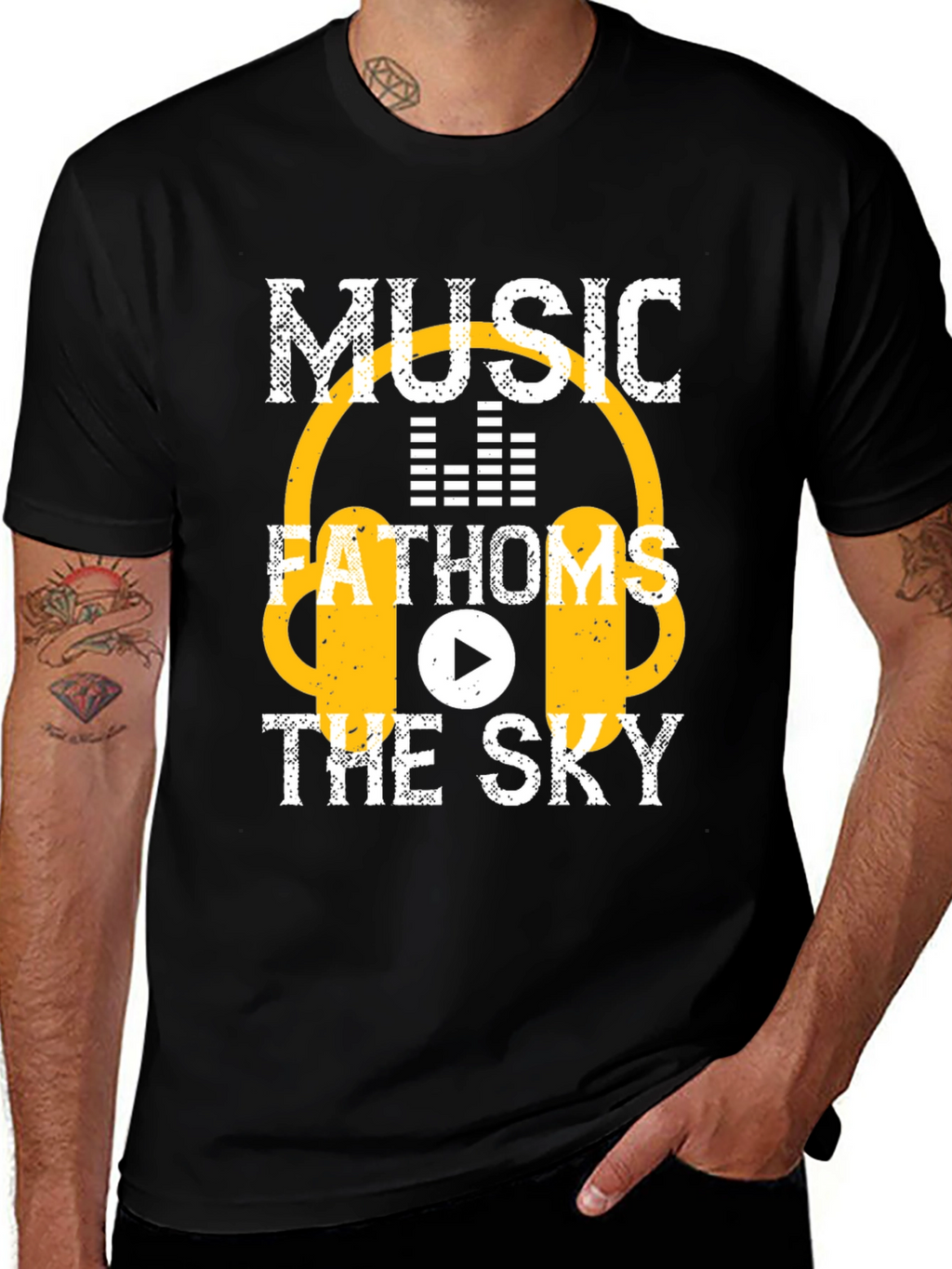 Music Fathoms the Sky Graphic T-Shirt