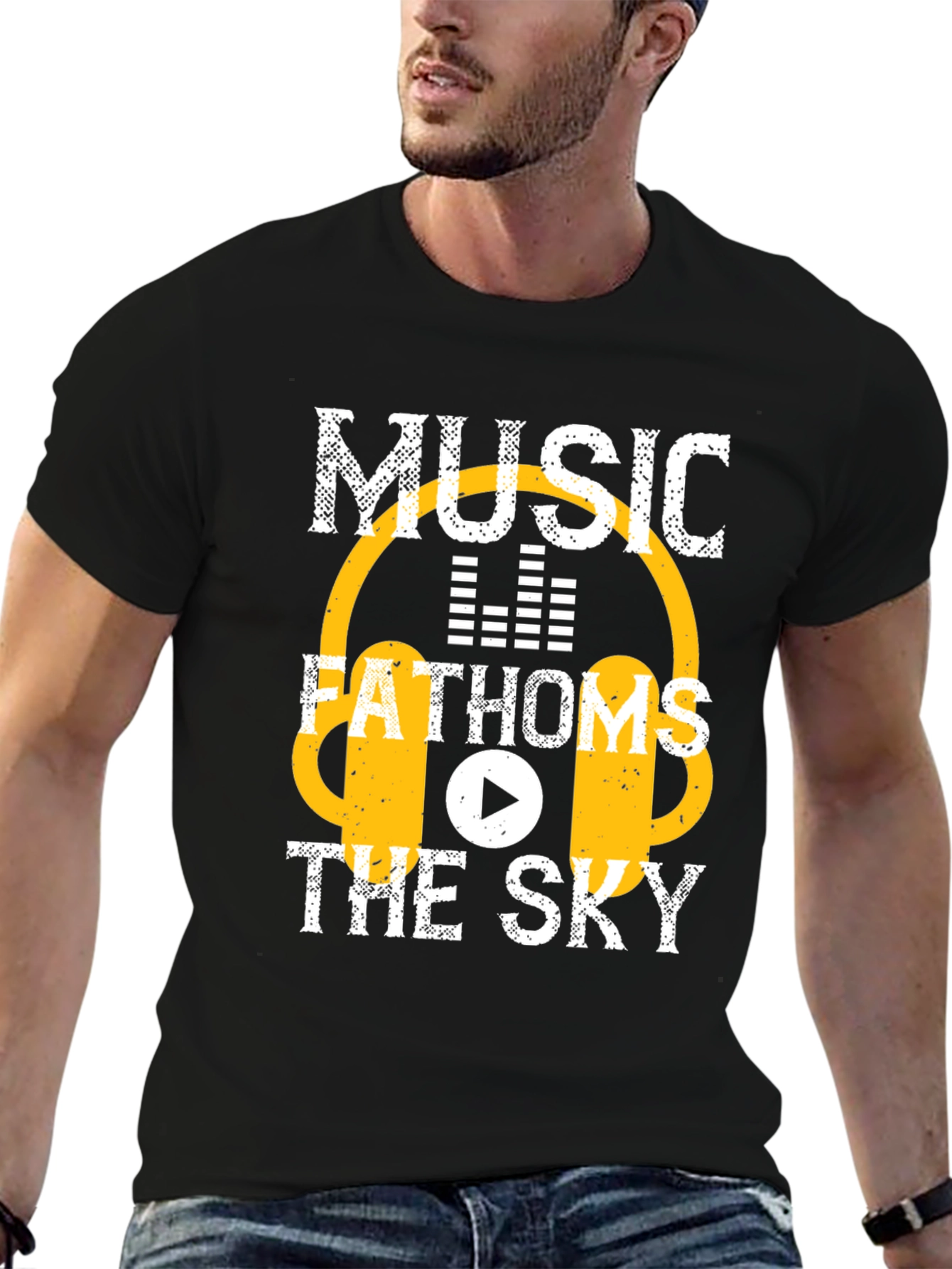 Music Fathoms the Sky Graphic T-Shirt