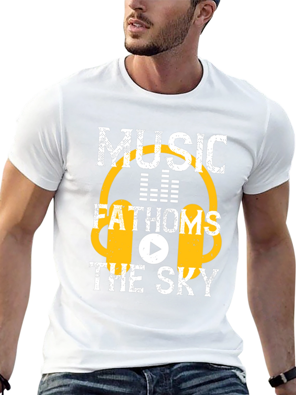 Music Fathoms the Sky Graphic T-Shirt