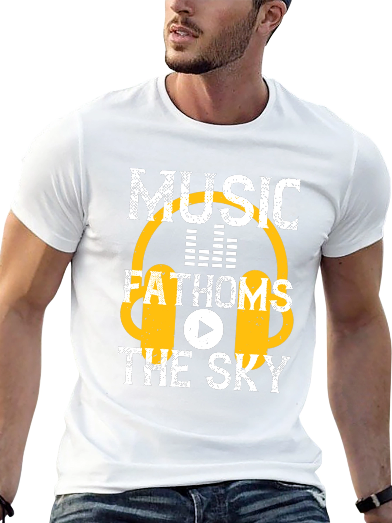 Music Fathoms the Sky Graphic T-Shirt