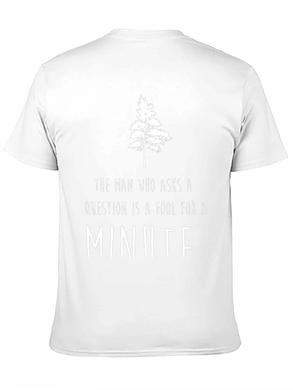 The Man Who Asks Questions Black Tee