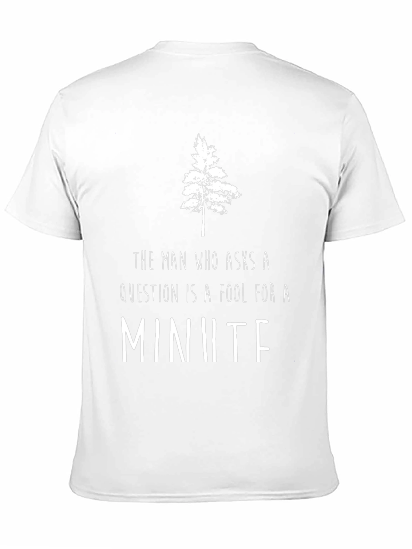 The Man Who Asks Questions Black Tee