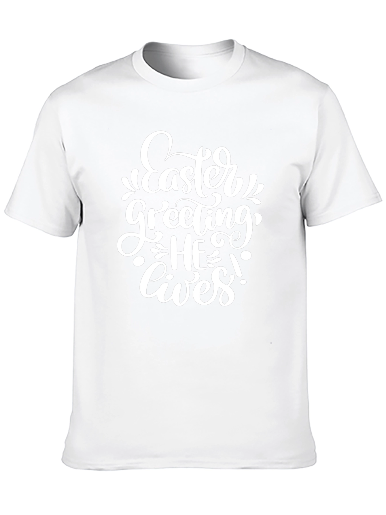 Easter Greeting He Lives Black T-Shirt
