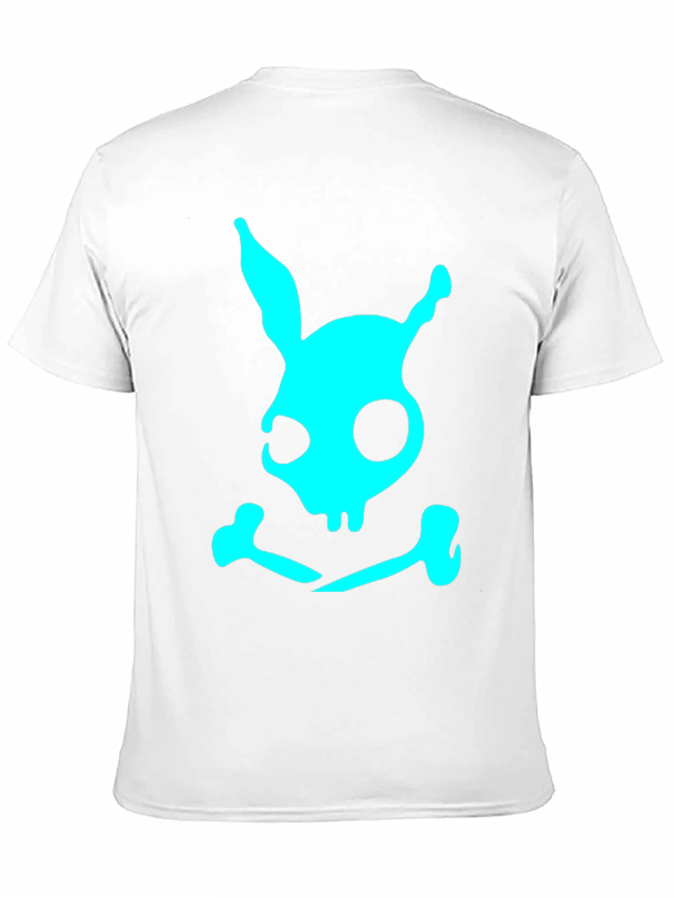 Skull Bunny Graphic T-Shirt - Black