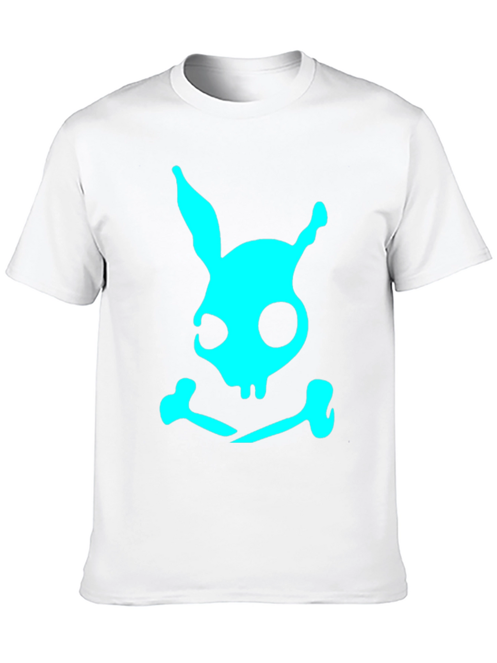 Skull Bunny Graphic T-Shirt - Black