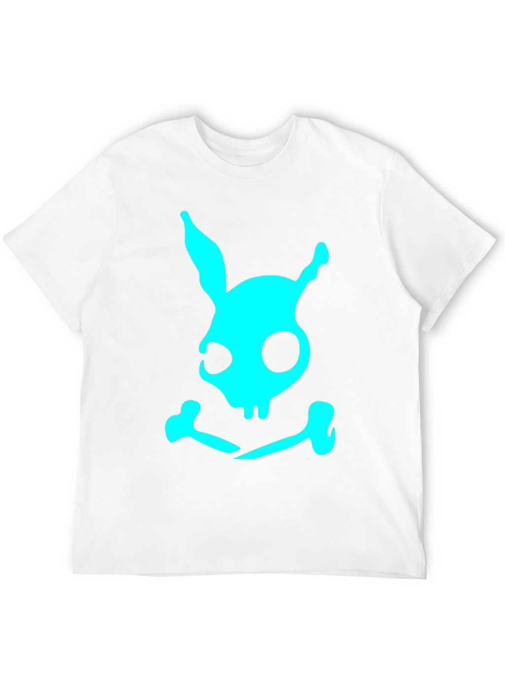 Skull Bunny Graphic T-Shirt - Black