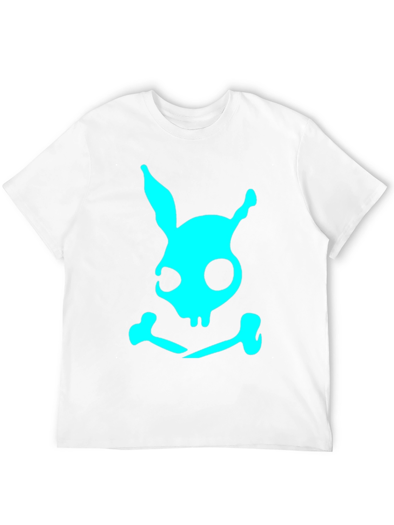 Skull Bunny Graphic T-Shirt - Black