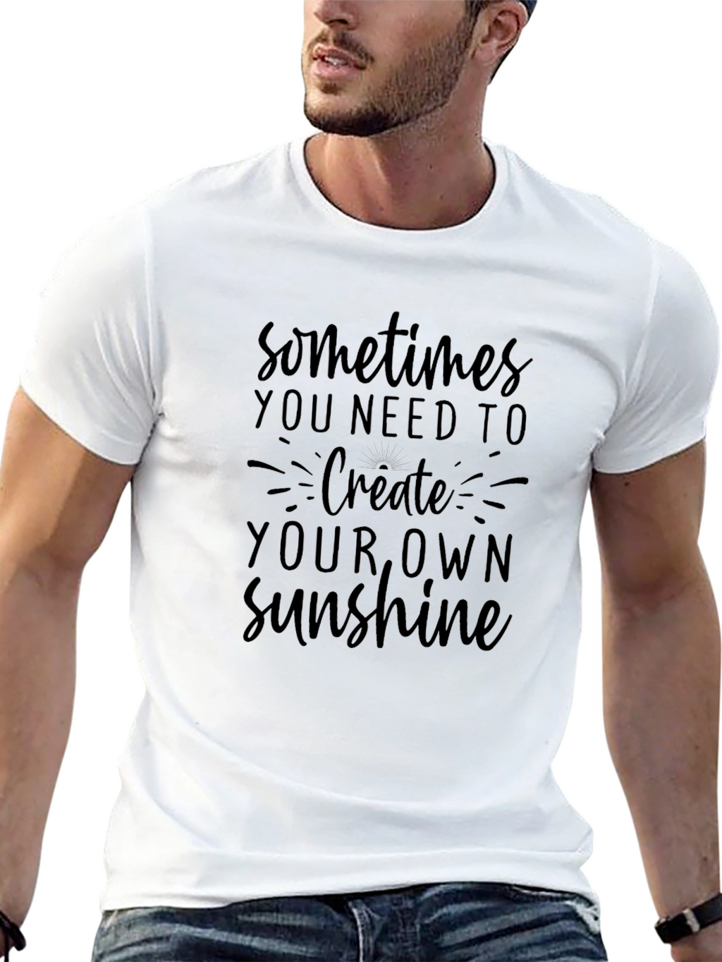 Inspirational Graphic Tee - Create Your Own Sunshine