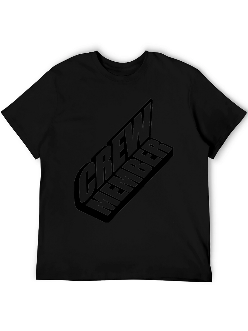 Crew Member Graphic Black T-Shirt