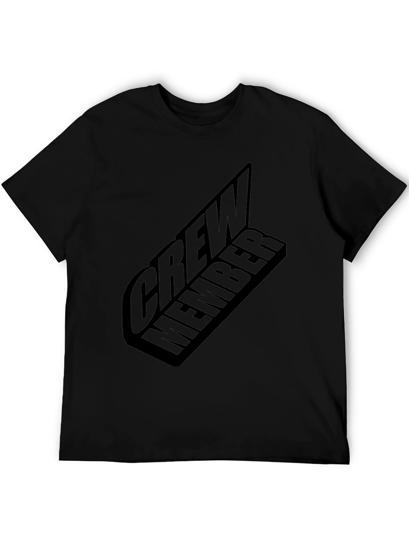 Crew Member Graphic Black T-Shirt